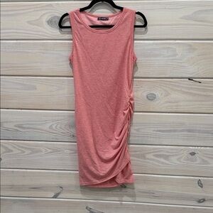 Casual Pink Sleeveless Dress